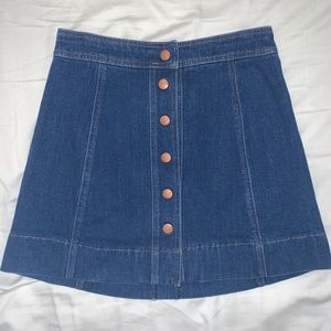 Top Shop Jean Skirt